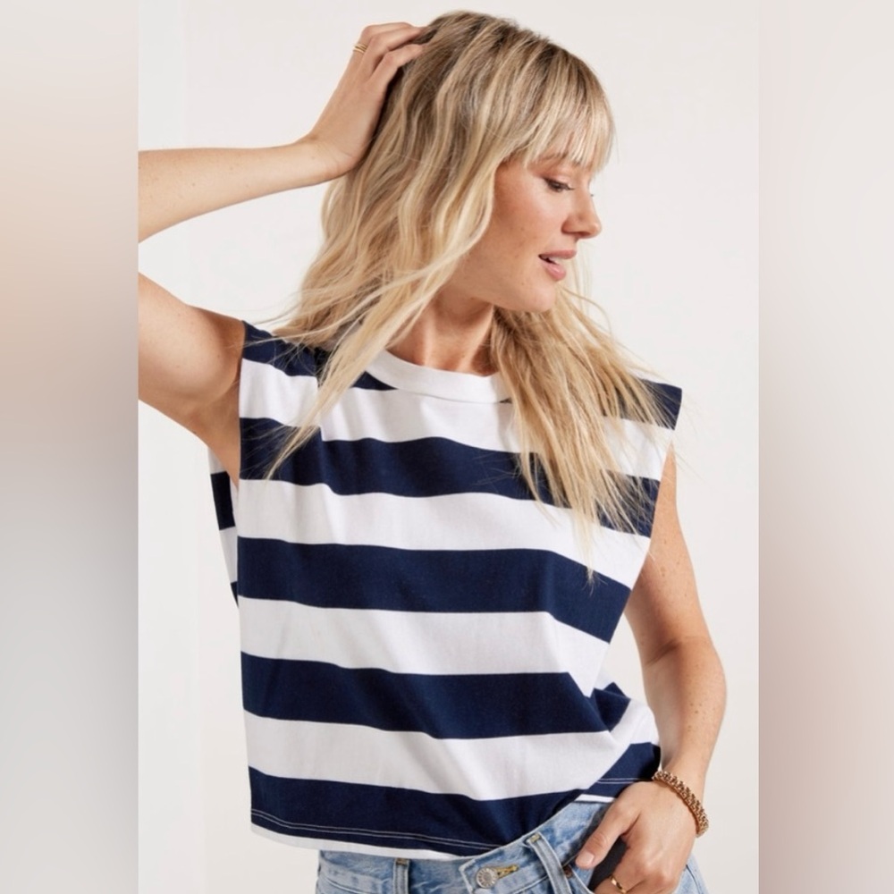 Stateside Striped Tee- Size Medium- NWOT